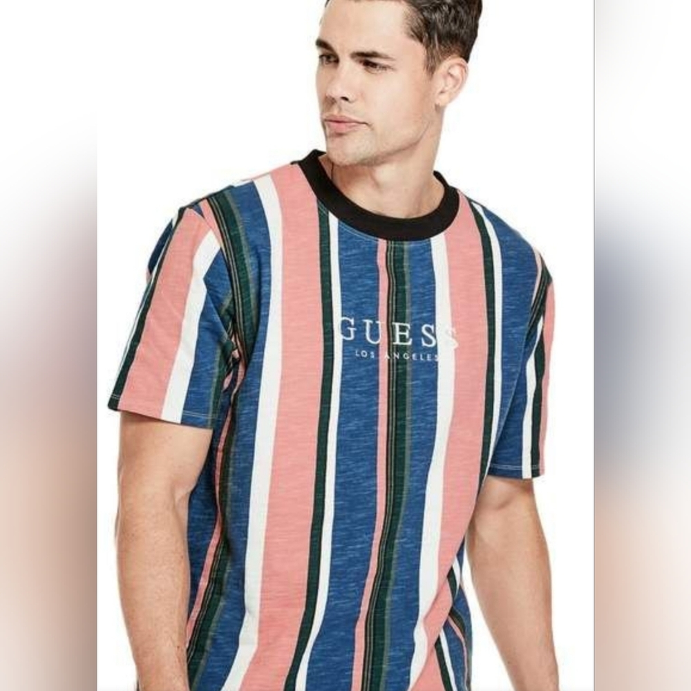 Guess Original Striped Shirt Multicolored Men's Medium